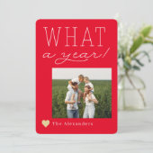 What A Year Holidayフォトカード シーズンカード (スタンド正面)