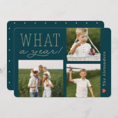 What A Year Holidayフォトカード シーズンカード (正面/裏面)
