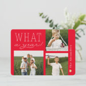 What A Year Holidayフォトカード シーズンカード (スタンド正面)