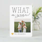What A Year Holidayフォトカード シーズンカード (スタンド正面)