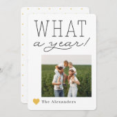 What A Year Holidayフォトカード シーズンカード (正面/裏面)