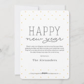 What A Year Holidayフォトカード シーズンカード (裏面)