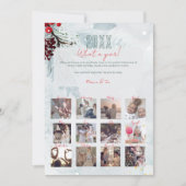 What A Year In Review 12ファミリーフォトコラージュミント シーズンカード (正面)