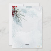 What A Year In Review 12ファミリーフォトコラージュミント シーズンカード (裏面)