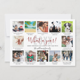 What A Year In Review Captions 12 Photo Collage Ho シーズンカード