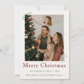 What a Year in Review Christmas Holidayフラットカード 招待状 (正面)