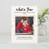 What a Year in Review Photo 数々の Christmasモダン カード (スタンド正面)