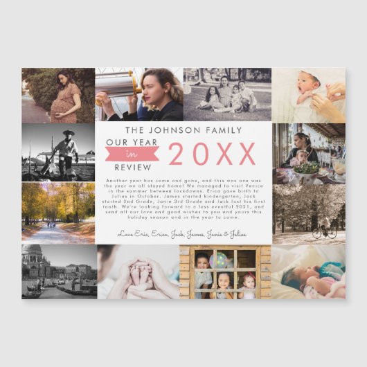 What a Year in Review Photo Collage Holiday (正面)