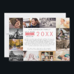 What a Year in Review Photo Collage Holiday シーズンカード<br><div class="desc">検討中の年The Amples 芸術品を気取った Limitedの設計。</div>