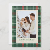 What a Year in Review Plaid Merry Christmas  シーズンカード (正面)