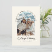 What a Year Minimalist Year in Review Bow Photo シーズンカード (スタンド正面)