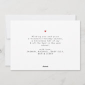 What a Year! Modern Simple 6 Photo Collage シーズンカード (裏面)