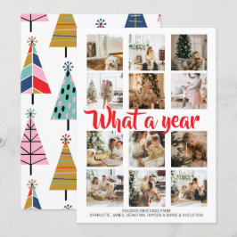 What a Year Photo Christmas パーソナライズされた シーズンカード
