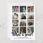 What a Year Photo Christmas パーソナライズされた シーズンカード (正面)