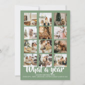 What a Year Photo Christmas パーソナライズされた シーズンカード (正面)