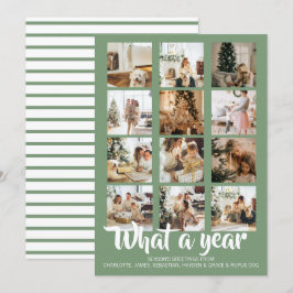 What a Year Photo Christmas パーソナライズされた シーズンカード