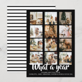 What a Year Photo Christmas パーソナライズされた シーズンカード