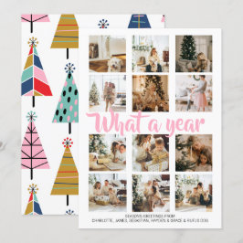What a Year Photo Christmas パーソナライズされた シーズンカード