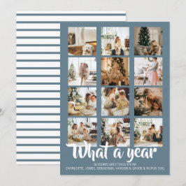 What a Year Photo Christmas パーソナライズされた シーズンカード