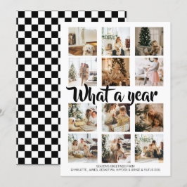 What a Year Photo Christmas パーソナライズされた シーズンカード