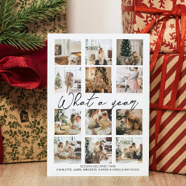 What a Year Photo Christmas パーソナライズされた シーズンカード