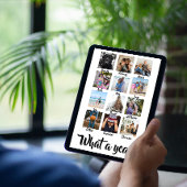 What a Year Photo Christmas パーソナライズされた シーズンカード