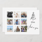 What a Year Photo Christmas パーソナライズされた シーズンカード (正面/裏面)