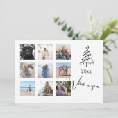 What a Year Photo Christmas パーソナライズされた シーズンカード (スタンド正面)