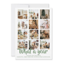 What a Year Photo Christmas パーソナライズされた