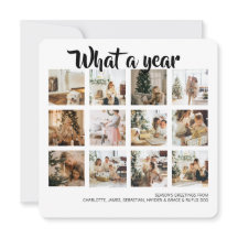 What a Year Photo Christmas パーソナライズされた