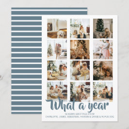 What a Year Photo Christmas パーソナライズされた シーズンカード