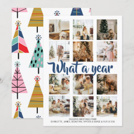 What a Year Photo Christmas パーソナライズされた シーズンカード