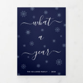 What a Year Photo Collage Year in Review 三つ折りクリスマスカード (カバー)