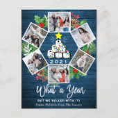 What a Year Quarantine Christmas 6フォトカード シーズンポストカード (正面)