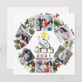 What a Year Quarantine Christmas Tree 6写真 シーズンカード (正面/裏面)