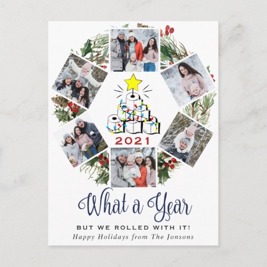 What a Year Quarantine Christmas Tree 6写真 ポストカード (正面)