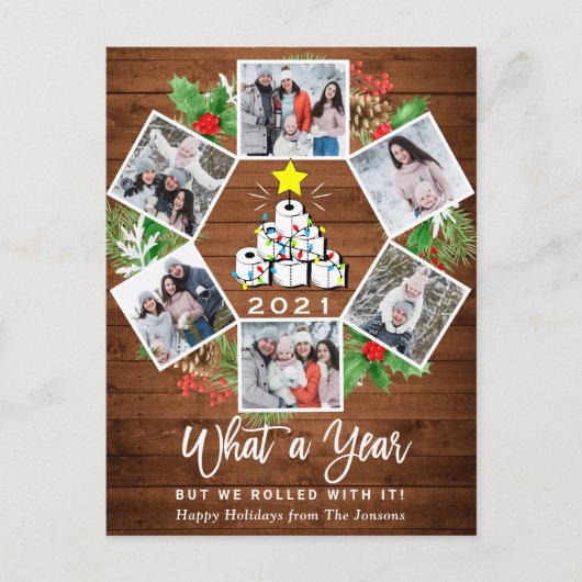 What a Year Quarantine Christmas Tree 6写真 ポストカード (正面)