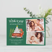 What A Year Red Truck Christmas Tree 2写真 シーズンカード (スタンド正面)