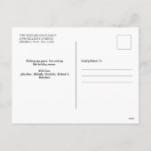 What a Year Reviewフォトコラージュ休日はがき シーズンポストカード (裏面)