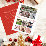 What a Year Script 12 Photo Collageクリスマス シーズンカード<br><div class="desc">今年からカスタムの瞬間を見せながら、家族や友達にクリスマスの願いを伝えお気に入りのなさい！このミニマモダンリストのクリスマスの休日の写真のコラージュ数々のカードは、12の正方形の写真のコラージュとフェスティバルのスクリプトとタイポグラフィの組み合わせシンプルを備えてモダンいる。下のスクリプトエレガントレタリングで書は"何を覚えておくべき年だ！下には、あなたのの休日の挨拶カスタム、あなたの家族の名前と年がある。これらのカードは、フェスティバルの赤い背景に白いハートフェルトのメッセージと逆になっている。「このクリックテンプレートをパーソナライズ」して、文字を編集し、自分の写真をアップロードする。より高度な修正を行うには、単に「さらにクリックにスクロールしてZazzleのデザインツールを使用する」にスクロールする。このカードはお気に入りの何年も記念に使え来る!上のコレクションを参照するか、より美しい休日の写真カードのために私の店を訪問！新年の聖降誕祭と最高の新年の祝いを祈る！</div>