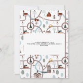 What a Year Whatおもしろいフォトクリスマスパーソナライズされた シーズンカード (裏面)