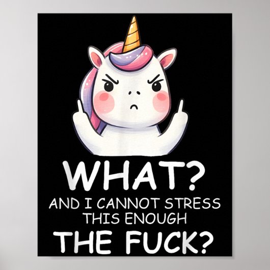 What & I Cannot Stress This Enough The Fck Sig ポスター (正面)