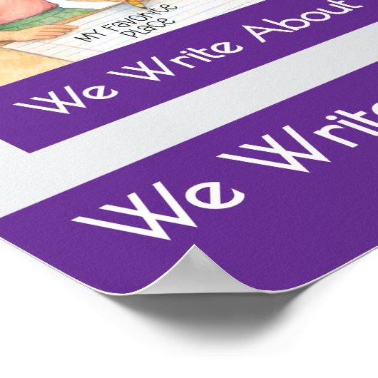 What Can We Write About Teacher Anchor Chart ポスター (角)