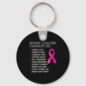 What Cancer Cannot Do - _ Awareness - Insration  キーホルダー (正面)