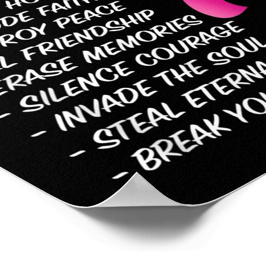 What Cancer Cannot Do - _ Awareness - Insration  ポスター (角)