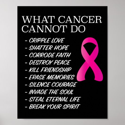 What Cancer Cannot Do - _ Awareness - Insration  ポスター (正面)