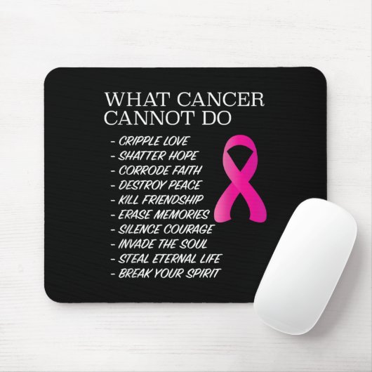 What Cancer Cannot Do - _ Awareness - Insration  マウスパッド (マウス)