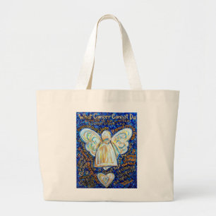 What cancer To Do Shige Angel Art Tote Bag ラージトートバッグ