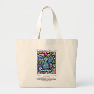 What cancer To Do Shige Angel Art Tote Bag ラージトートバッグ