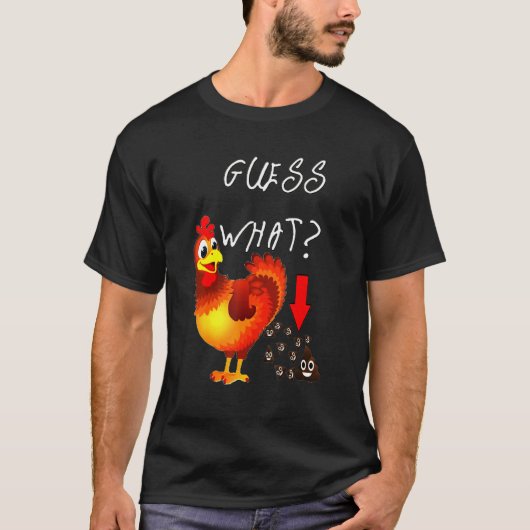 What Chicken Happy Faces Poo Farming Farmer Tシャツ (正面)
